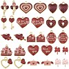 15Pcs 15 Styles Alloy Pendants ENAM-YW0006-84-1