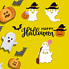 Halloween Theme Carbon Steel Cutting Dies Stencils DIY-WH0309-220-7