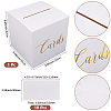 1 Set Square Printed Cardboard Boxes for Wedding Cards CBOX-SP0001-01B-2