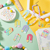18Pcs 9 Colors Acrylic Pendants OACR-PH0004-31-5
