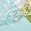 1 Pair 925 Sterling Silver Ear Hooks STER-BC0003-59G-4