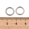 Tarnish Resistant 304 Stainless Steel Open Jump Rings A-STAS-Q186-02-10x1.2-3