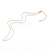 Brass Cable Chains Necklace Making NJEW-JN03321-4