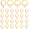 30Pcs Brass Huggie Hoop Earring Findings KK-PH0002-85-1