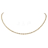304 Stainless Steel Singapore Chain Necklaces for Women NJEW-JN05592-2