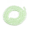 Transparent Imitation Jade Glass Beads Strands GLAA-N052-05B-B04-2