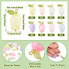 16Pcs 8 Colors Plastic Pendants KY-TA0001-60-4