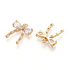 Brass Micro Pave Cubic Zirconia Pendants KK-N261-93A-G-2