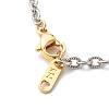 Two Tone 304 Stainless Steel Cable Chains Necklaces NJEW-JN03610-6
