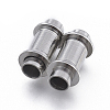 Tarnish Resistant 304 Stainless Steel Magnetic Clasps with Glue-in Ends LS-STAS-D242-29P-A-1