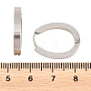 201 Stainless Steel Hoop Earrings EJEW-T056-03P-02-5