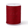 Round Waxed Polyester Cord X-YC-G006-01-1.0mm-32-1