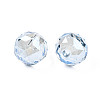 Electroplate Transparent Glass Beads Strands EGLA-N006-B01-4