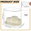 2-Tier ABS Plastic with PET Minifigures Display Cases CON-WH0095-145-2