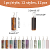 12Pcs 12 Styles Natural & Synthetic Mixed Gemstone Pendants G-CA0001-62-2