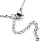 Non-Tarnish 304 Stainless Steel Pendant Necklaces NJEW-P306-02P-3