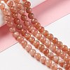 Natural Sunstone Beads Strands X-G-A205-28B-4