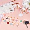 50Pcs Alloy Enamel Pendants Decoration HJEW-SC0001-19-4