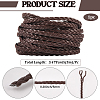 5M 3-Ply PU Leather Braided Cord LC-GF0001-12C-2