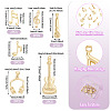 12Pcs 6 Styles Brass Pendants FIND-TA0008-88G-4