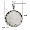 Alloy Pendant Cabochon Settings PALLOY-A13368-AS-RS-1