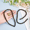 2 Strands Gold Stamp Glass Beads Strands GLAA-HY0001-42-3