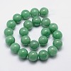 Round Natural Green Aventurine Bead Strands G-L419-58-2