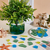 100Pcs Nuggets Frosted Glass Display Decoration DJEW-WR0001-17-4