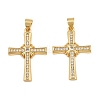 Brass Micro Pave Cubic Zirconia Pendants CU-CBADC6C-11G-04-1