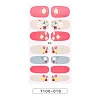 Full Cover Strawberry Flower Nail Stickers MRMJ-T100-018-2