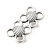 Tibetan Style Alloy Links Connector Charms FIND-D042-07E-AS-2