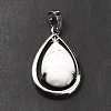 Natural Howlite Pendants G-B033-04P-15-3