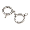 304 Stainless Steel Spring Ring Clasps STAS-B095-05G-P-2