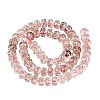 Crackle Transparent Glass Beads Strands GLAA-N068-03A-08-2