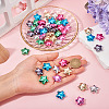 56Pcs 7 Colors UV Plating Opaque Acrylic Beads PACR-TA0001-25-6
