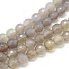 Natural Grey Agate Bead Strands G-R346-6mm-27-1