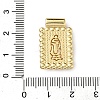 Brass & Plastic Pearl Pendants KK-L269-01G-02-3