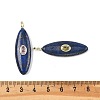 Dyed Natural Lapis Lazuli Pendants G-D357-01F-3