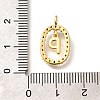Brass Micro Pave Cubic Zirconia Pendants ZIRC-P123-01G-P02-3