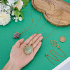 3Pcs 3 Styles Stainless Steel Macrame Pouch Pendant Cable Chain Necklace Making NJEW-BC0001-14G-3