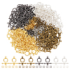 200 4 Colors Bags Tibetan Style Alloy Toggle Clasps FIND-ME0003-20-1