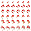 HOBBIESAY 36Pcs 6 Styles Autumn Theme Alloy Enamel Pendants ENAM-HY0003-07-1