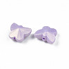 Spray Painted Frosted Opaque Acrylic Beads ACRP-S679-40-4