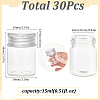 SUNNYCLUE 30Pcs Clear Glass Bottles Bead Containers CON-SC0001-11S-01-2