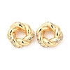 Brass Micro Pave Cubic Zirconia Spacer Beads KK-F855-05G-1