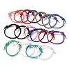 Adjustable Nylon Round Milan Cord Slider Bracelet Making FB-H001-01G-1