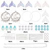 SUNNYCLUE 131 Pieces Mermaid Tail Cellulose Acetate(Resin) Pendants DIY-SC0016-44-2