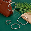 8Pcs 4 Styles Iron Screw Carabiner Lock Charms FIND-FH0014-46-4