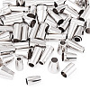 54Pcs 9 Styles Alloy Cord End FIND-TA0008-08-3