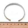 304 Stainless Steel Cuff Bangles for Women BJEW-D466-02GP-3